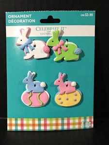 Easter Ornaments Bunny Ornaments Set Of 4 Celebrate It New 🐰 - Picture 1 of 2