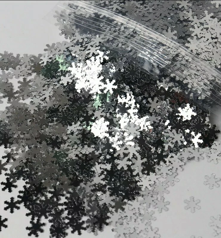 Arte en uñas High Flash FORMA COPO DE NIEVE BRILLO Arte en uñas•Rostro•Festival•Artesanía 1TSP Foto 1 de 1