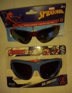 Boys/Girls Marvel Sunglasses  2Pr  Avengers And Spiderman. New With Tags  - Picture 1 of 2