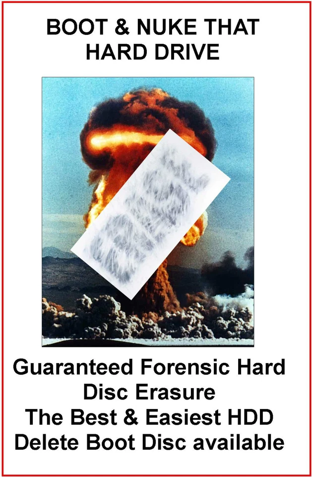 Erase Hard drive Wipe All Drives Format Delete HDD Laptop Desktop Win 7, 10, 11 - Image 1 of 1