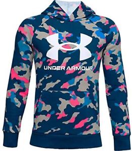 Under Armour Boys' Rival Fleece Printed Hoodie # Youth X-Small
