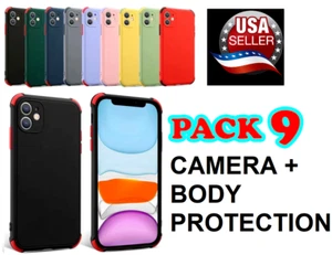 lot 9 DOUBLE PROTECTION CAMERA PLUS BODY COVER Case for IPHONE 11/12 PRO/13 PRO - Picture 1 of 12