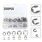 Dependable 200Pcs Boxed Retaining Ring Solid 304 Stainless Steel Etype Shaft