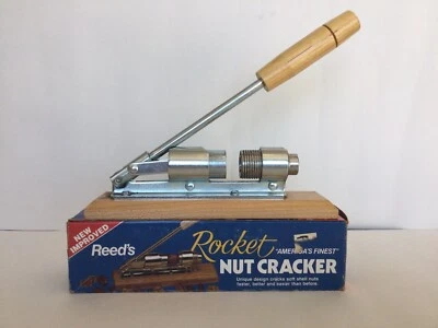 Vintage Reed’s Rocket Nut Cracker Model 816 Made In USA Pecan Walnut NOS - Image 1 of 4