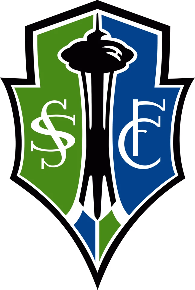 Seattle Sounders FC sticker logo MLS soccer weatherproof bumper vinyl decal - Image 1 of 1