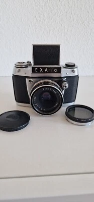 EXA 1A - Spiegelreflex Kamera mit Tessar Carl Zeiss Jena 2,8/50 Leder-Griffring  - Bild 1 von 4