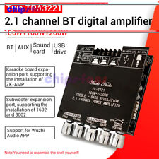 ZK-ST21 100W+100W+200W 2.1 Channel Bluetooth Digital Power Subwoofer Amplifier