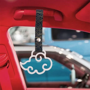 Cloud White JDM TSURIKAWA Ring Subway Train Bus Handle Strap Charm Drift - Picture 1 of 8