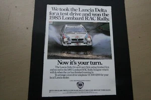 Original magazine advert: Martini rallying LANCIA DELTA S4 frame-ready wall-art  - Picture 1 of 1
