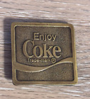 Enjoy Coca Cola Coke Collectible Advertising 1975 NOS Vintage Square Belt Buckle