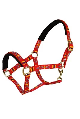 Mustang Indiana Halfter für Pferde rot alle Größen - Bild 1 von 3