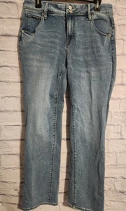 Womens Hudson Jeans Sz 10 EUC Light Wash Straight Leg - Picture 1 of 11