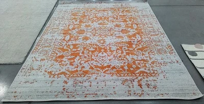 ORANGE / IVORY 8'-0" x 10'-0" Back Stain Rug, Reduced Price 1172784048 MAD603P-8 - Image 1 of 4