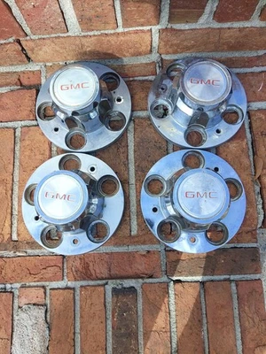 Juego de 4 tapacubos centrales OEM 1973-1987 GMC Sierra Pickup Van Rally  Foto 1 de 4