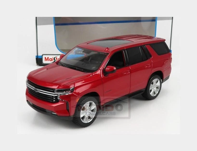 1:26 MAISTO Chevrolet Tahoe Suv 2021 Red MI31533 - Immagine 1 di 2
