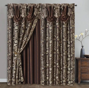 GOHD Royal ROSARIUM. Abgeschnitten Voile/Voile Jacquard Scheibengardine Flächengardine... - Bild 1 von 8