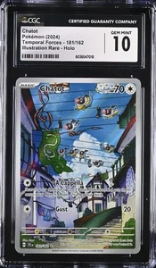 pokemon chatot 2024 CGC 10 Temporal Forces-181/162 Illustration Rare-holo - Picture 1 of 2