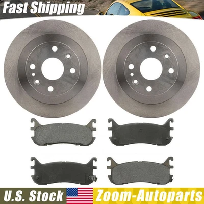 Rear Brake Kit Rotors & Pads for 1995 1996 Mazda Protege - Image 1 of 4