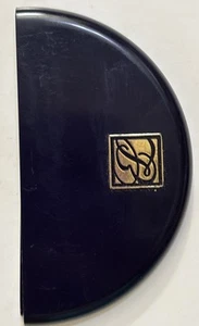 Espejo de maquillaje compacto abierto deslizable redondo azul ESTEE LAUDER - Imagen 1 de 7