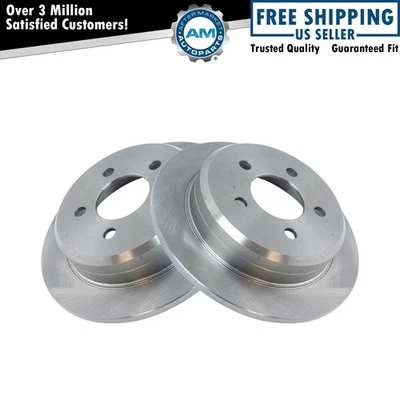 Juego de rotores de freno traseros sólidos para Jeep Grand Cherokee 1994-1998 Foto 1 de 4