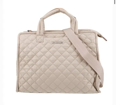 Bandolera MZ WALLACE Mediana Metro Box Acolchada Nylon ~NUEVA CON ETIQUETAS~ Negra Foto 1 de 2