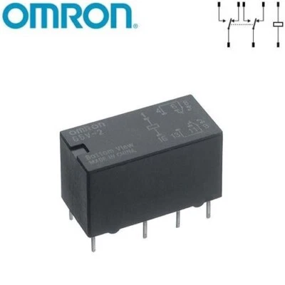 RELÈ OMRON G5V2-12DC 12V 2A DPDT 2 SCAMBI PCB