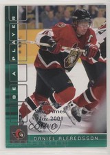 2001-02 ITG Be A Player Memorabilia /10 Daniel Alfredsson #62 HOF