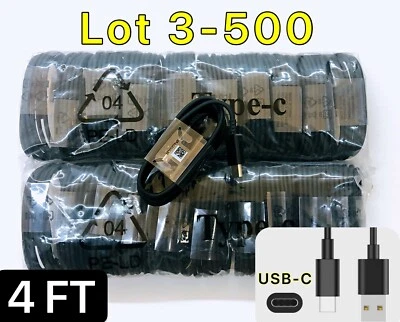 Wholesale Type-C Cable Fast Charger For OEM Samsung Galaxy S8 S9 S10 Note10 BLK - Image 1 of 4
