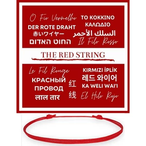 Red string adjustable bracelet good luck fortune Kabbalah energy shield gift - Picture 1 of 10