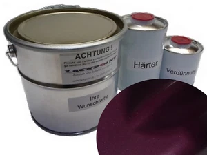 1 Liter Set 2K Autolack Dark Violett Metallic Matt kein Klarlack Tuning neu ! - Bild 1 von 1