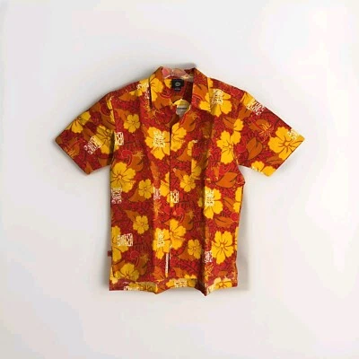 Camisa masculina grande Sea-doo nova com etiquetas tropical Tiki hawiiana com botões - Imagem 1 de 4