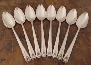 Oneida Milady Juego de 8 Cucharas Soperas Ovaladas Comunidad Plateado Cubiertos Lote F - Imagen 1 de 5