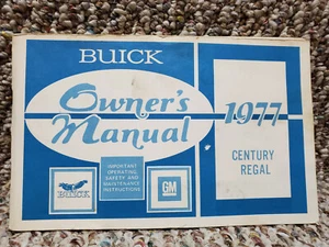 1977 BUICK CENTURY REGAL FACTORY ORIGINAL OWNERS MANUAL NICE COMPLETE  - Picture 1 of 2