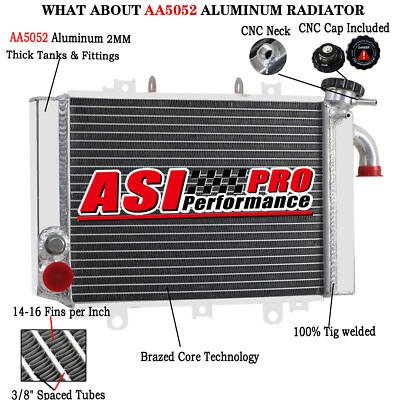 Aluminum Radiato For Kawasaki ZX6R ZX 6R NINJA ZX-6R ZX600F 1995~1997 Foto 1 de 4