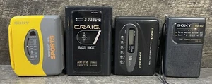 Vintage Walkman Radio Cassette Lot AIWA TX320 - SONY SPORTS  - CRAIG RP202 - Picture 1 of 6