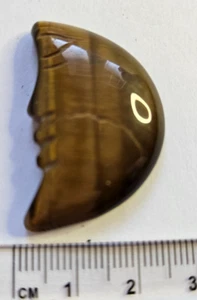 mini crystal carvings Tigers Eye Moon - Picture 1 of 3