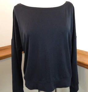 FABLETICS Round Neck Long Sleeve Black Pullover Activewear Top Women's Size M - Picture 1 of 9
