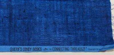 Connecting Threads Fabric Remnant QUILTER'S CANDY BASICS 24"x44" Cotton Blue - Image 1 of 2
