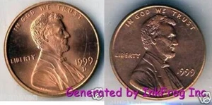 1999 P & D Lincoln Cents Gem Bu Set from mint sets - Picture 1 of 1