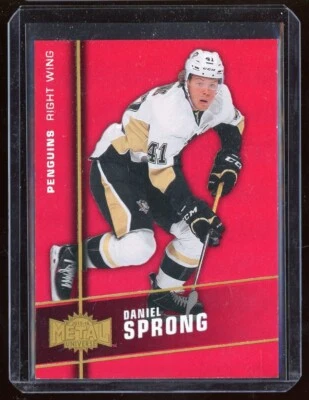 2015-16 Fleer Showcase Metal Universe Precious Metal Gems Red Daniel Sprong /150 - Image 1 of 2