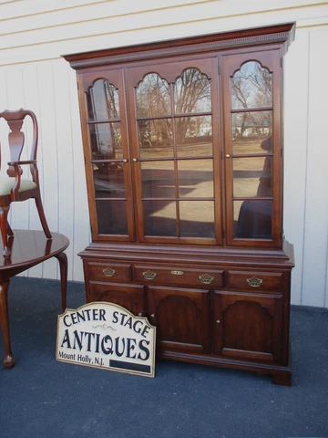 64197   Statton Old Towne  China Cabinet Curio Breakfront Cover