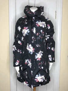New $189 Land's End Floral Print   Stadium Coat Down Parka Women's X-Small 2 - 4 - Picture 1 of 4