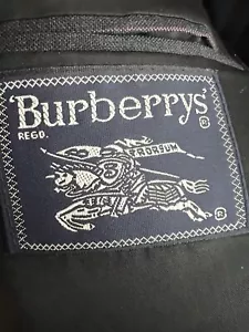 VTG Burberrys Saks Pin Striped Gray/Pink Double Breasted 100% Wool Suit Jacket - Picture 1 of 10