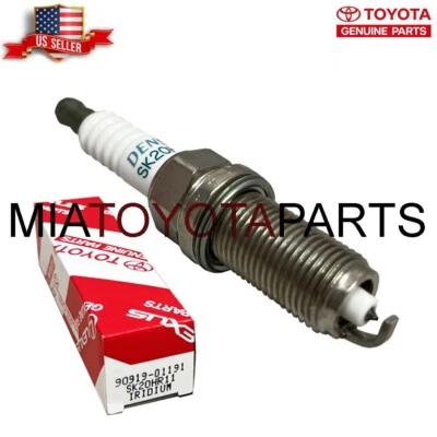 1 Genuine Toyota Tacoma Tundra Sequoia 4Runner OEM Spark Plug 90919-01191 - Image 1 of 3