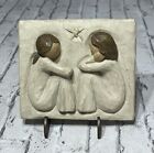 Willow Tree Friendship Plaque Susan Lordi Demdaco Forever True Friends W/ Stand