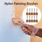 6.26x1.85 Inch Flat Nylon Painting Brushes for Acrylic Painting Set of 10 Yellow