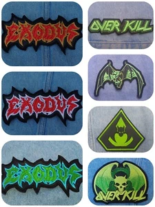 Exodus Overkill Chaly gestickter Patch Thrash Metal Slayer Megadeth Testament - Bild 1 von 7