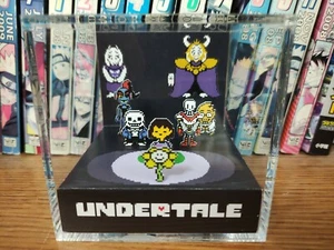 Undertale Frisk Sans Toriel Asgore Handmade Diorama - Retro Gaming Cube - Fanart - Picture 1 of 3