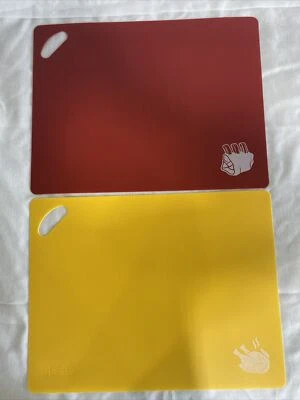 Epare Color Coded Cutting Boards Set of 2 Flexible BPA Free Dishwasher Safe - Image 1 of 4