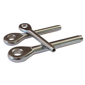 Swage Eye End Fitting for Wire Rope made from 316 Stainless Steel - Picture 1 of 8